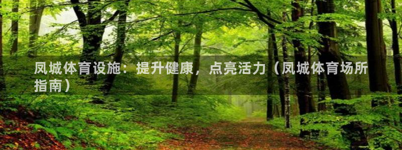意昂体育3是干嘛的公司：凤城体育设施：提升健康，点亮