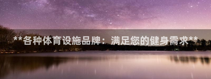 意昂3代理：**各种体育设施品牌：满足您的健身需求*